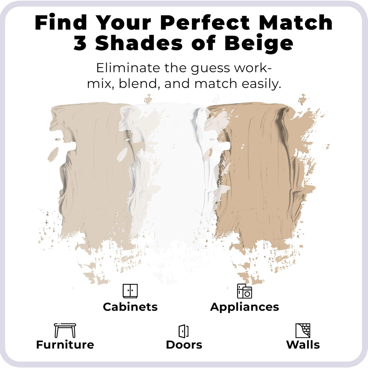 spot. Touch-Up Paint | Matte Finish for Cabinets, Walls, Doors & Furniture | Multi-Tone Beige Repair Kit | Quick-Dry, Self-Priming, Low-Odor, Eco-Friendly | No-Sanding or Primer Needed | 3 Pack
