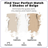 spot. Touch-Up Paint | Matte Finish for Cabinets, Walls, Doors & Furniture | Multi-Tone Beige Repair Kit | Quick-Dry, Self-Priming, Low-Odor, Eco-Friendly | No-Sanding or Primer Needed | 3 Pack