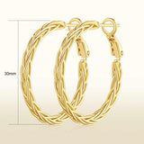Amoxos Gold Earrings for Women 14K Gold Hoop Earrings for Women