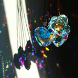 6pcs 50mm Crystal Heart Prism Suncatcher Window Sun Catchers Crystals
