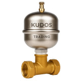 Kudos-Trading 15mm Shock Arrestor Water Hammer Arrestor for Washing Machines – Brass Compression Fit Valve, Noise Reducer, Protects Plumbing System, Easy Installation.