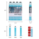 TOURIT Ice Packs for Coolers, 12 Pack Reusable Long Lasting Freezer Packs for Lunch Bags/Boxes, Cooler Backpack, Camping, Beach, Picnics, Fishing and More, Blue