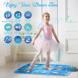 GirlsHome Dance Mat - Frozen Toys for Girls Electronic Dance Pad with 5 Game Modes, Built-in Music, Touch Sensitive Light Up LED Kids Musical Mat, Christmas & Birthday Gift for Girls 3-13