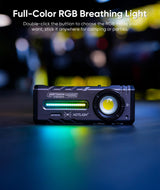 HOTLIGH ZF8313 Rechargeable Flashlight, Magnetic EDC Flashlight Rechargeable, 2000 Lumens LED Flashlight with RGB and UV Lighting Source for Outdoor, Car Repairing