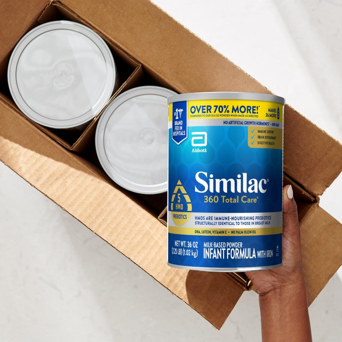 Similac 360 Total Care Baby Formula Powder, 5 HMO Prebiotics