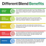 Wholesome Wellness Digestive Enzymes 1000MG Plus Prebiotics & Probiotics Supplement, 180 Capsules, Organic Plant-Based Vegan Formula for Digestion & Lactose with Amylase & Bromelain,3-6 Months Supply