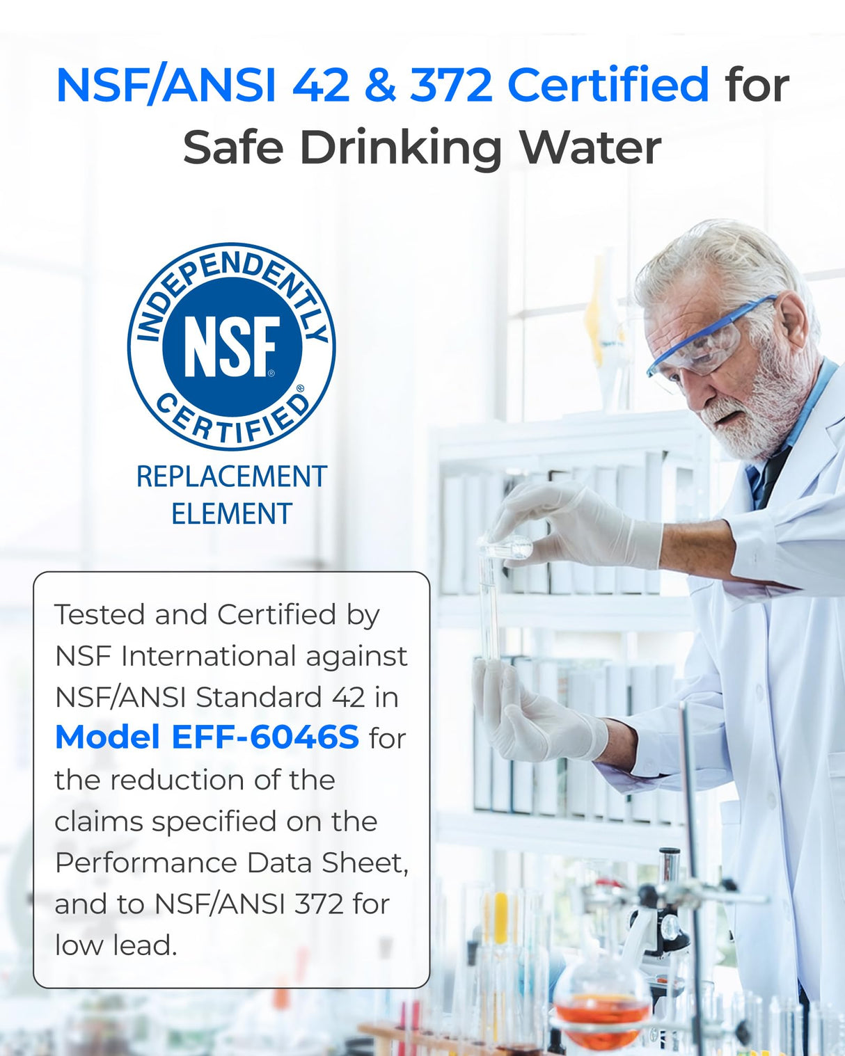 Waterdrop ADQ747935 LT1000PC Replacement for LG® LT1000P®/PC/PCS ThinQ® Refrigerator Water Filter, LFXS26973S, LMXS28626S, LMWS27626S, LFXS28596S, ADQ74793501 and LT120F®, 3 Combo