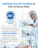 Waterdrop ADQ747935 LT1000PC Replacement for LG® LT1000P®/PC/PCS ThinQ® Refrigerator Water Filter, LFXS26973S, LMXS28626S, LMWS27626S, LFXS28596S, ADQ74793501 and LT120F®, 3 Combo