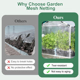 Garden Netting Pest Barrier 10 x 50FT Garden Mesh Netting Insect Netting Garden Neting for Raised Beds Garden Insect Barrier Plant Mesh Cover for Vegetable Flowers Fruits Plants Greenhouse