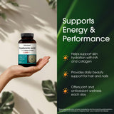 NatureBell Hyaluronic Acid 2,000mg with Collagen & MSM - 240 Capsules - Skin Hydration, Hair, Nail & Joint Support - Water Soluble Formula for Easy Absorption* - Non-GMO & Gluten-Free