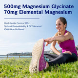 2 Pack Innate Vitality Magnesium Glycinate 500mg | 70mg Elemental Magnesium Supplement- High Absorption, Non Buffered, Non-GMO & No Gluten - Nerve, Muscle, Bone Health - 120 Vegan Capsules Magnesio
