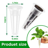 50 Pack Grow Baskets for Hydroponic Growing System, Seed pods Basket Compatible with aero Garden Grow Sponge Starter pods