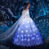 Davvew Princess Dresses for Girls Light Up Princess Costume for Little Girls Christmas Halloween Costume for Kids Toddler
