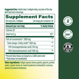 MegaFood 2000mg Fish Oil Omega 3 Supplements - Burp-Less & Lemon Oil Infused - Heart, Brain, Eye, Joint & Immune Support Supplement - 1200mg EPA & DHA Per Serving - 90 Softgels, 45 Servings