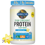 Garden of Life Protein Powder, Vegan Protein Powder, BCAA, Probiotics & Digestive Enzymes, Gluten & Lactose Free, Vanilla, 1.5 LB