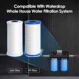 Waterdrop WF10PG Whole House Water Filter, Compatible with WHF21-PG, GE® FXHTC, GXWH40L, 3M® Aqua-Pure AP810, Culligan® RFC-BBSA, Any 10" x 4.5" System, Reduces Sediment, Chlorine, Taste, Odor