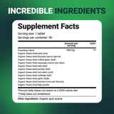 Dr. Berg's Greens Superfood Cruciferous Vegetable Tablets - Vegetable Supplements for Adults w/ 11 Phytonutrient Super Greens - Energy, Immune System & Liver Veggie Tablets - 90 Tablet