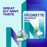 Nicorette Nicotine Gum 2mg, White Ice Mint, 200 Count