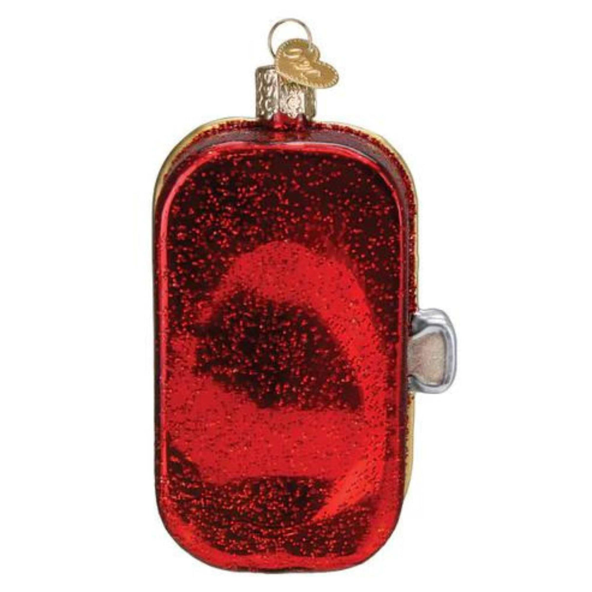 Old World Christmas Sardines Tin Glass Blown Ornament for Christmas Tree, Handcrafted Holiday Decoration, Food Collection