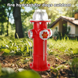TB TIBAG Fake Fire Hydrant Statues for Dogs to Pee On, Solar Light Fire Hydrant with Glowing Paw Prints for Garden Statues Lawn Outdoor Decorations, 14.5" Tall