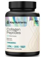 KEY NUTRIENTS Collagen Peptides Powder, Multi Collagen Peptides Powder, Collagen Powder Unflavored Electrolytes, Collagen Supplements, Collagen Peptides for Women, Collagen for Men (30 Servings)