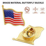 100/Pcs United States of American Flag Lapel Pins Bulk - USA US Veterans day Memorial Day Patriotic Party Decorations Gifts military pins Badge Buttons Souvenir