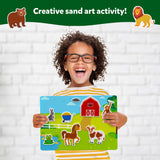 Skillmatics Sand Art Activity - Mess-Controlled DIY Animal Craft Kit with 50+ Colorful Stickers, Creative Arts & Crafts for Kids, Fun Hands-On Activity, Christmas Gifts for Ages 4, 5, 6, 7, 8, 9, 10