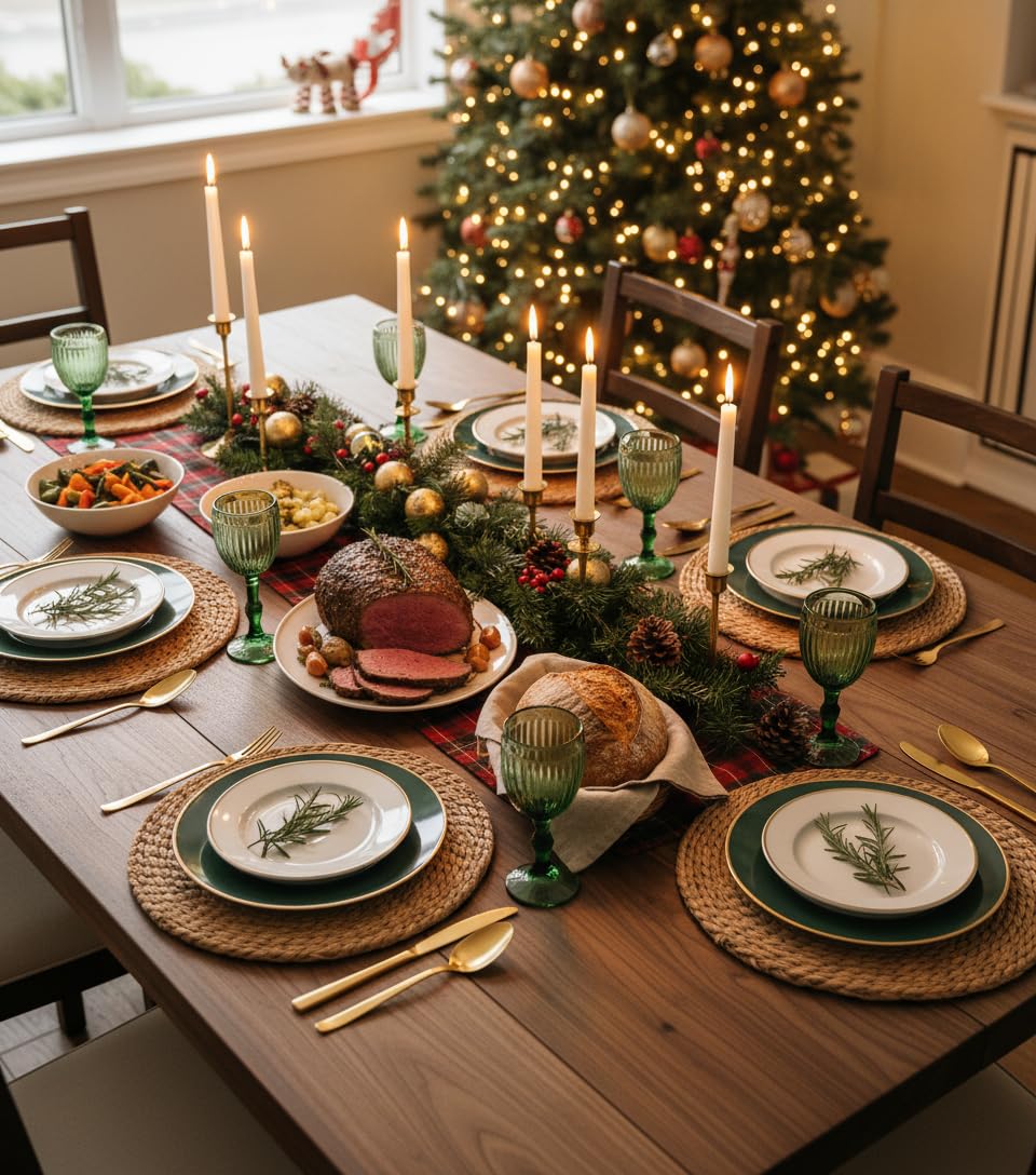 13.5'' Round Woven Placemats Set of 12, Boho Rattan Chargers for Dinner Plates, Rustic Wicker Place Mats, Straw Braided Table Placemats, for Dining Table, Thanksgiving, Fall, Farmhouse, and Christmas