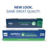 AprilAire 216 Replacement Filter for AprilAire Whole House Air Purifiers - MERV 16, Allergy, Asthma, & Virus, 20x25x4 Air Filter (Pack of 1)