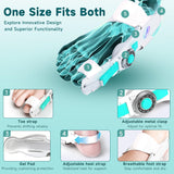 HUQKIYA Bunion Corrector for Women & Men, Orthopedic Bunion Splint with Toe Separator Adjustable Toe Straightener Suitable for Left/Right Feet Hallux Valgus Relief (White 1Pcs)