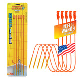 FlexiSnake Drain Weasel Refill - Sink Snake Hair Clog Remover Tool, Sink, Pipe, Bathroom, Bathtub Drain Cleaner, 18-inch Long Flexible Disposable Wands, Made in The USA, 5 Pack