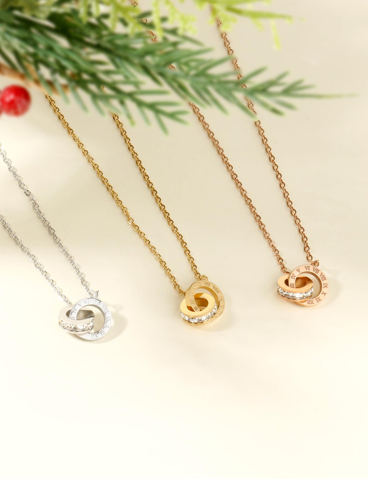 AILPIWE Gold Jewelry Set for Women Dainty Circle Jewelry Sets