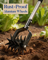 Joyhalo Rotary Cultivator Garden Tool Manual Hand Tiller
