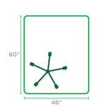 Dimex 46"x 60" Clear Rectangle Office Chair Mat For Hard Floors (1532630), 46" X 60"