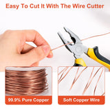 Electroculture Gardening Antenna, 65 Feet Pure Copper Wire Electroculture Garden Stake Copper Rod Coil Bare 16 Gauge 99.9% Soft for Growing Plants and Vegetables