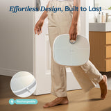 Etekcity Smart Rechargeable Scale for Body Weight, BMI, Fat, Muscle Mass, FSA HSA Eligible, Digital Bathroom Scale with 13 Metrics, Secret Mode, Bluetooth Connect to Free Apps, Rainbow White