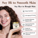 OCVWJKD Beef Tallow & Honey Balm, Beef Tallow for Skin, All-Natural Moisturizer Hydrates and Nourishes the Skin, Grass-Fed Beef Tallow & Raw Wild Honey Blend, Body & Face Moisturizer (6 Oz)