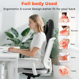Shiatsu Neck and Back Massager with Heat, 4D Kneading Back Massager for Pain Relief Deep Tissue, Comfortable Back Massage for Chair, Massager for Home Office, Christmas Gifts for Women Men Parents