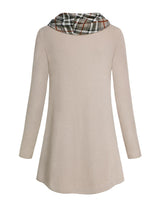 Bebonnie Womens Fall Fashion 2024,Thanksgiving Outfits Woman Fall Tops for Women Long Sleeve Cowl Neck Winter Clothes Tunic Tops Christmas Sweaters for Women 2024 Silver Birch M