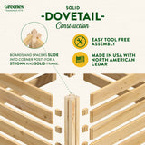 Greenes Fence Premium Cedar Wood Composter, 36" L x 36" W x 31" H (3/4" Thick) / 173.92 gallons - Made in USA with North American Cedar