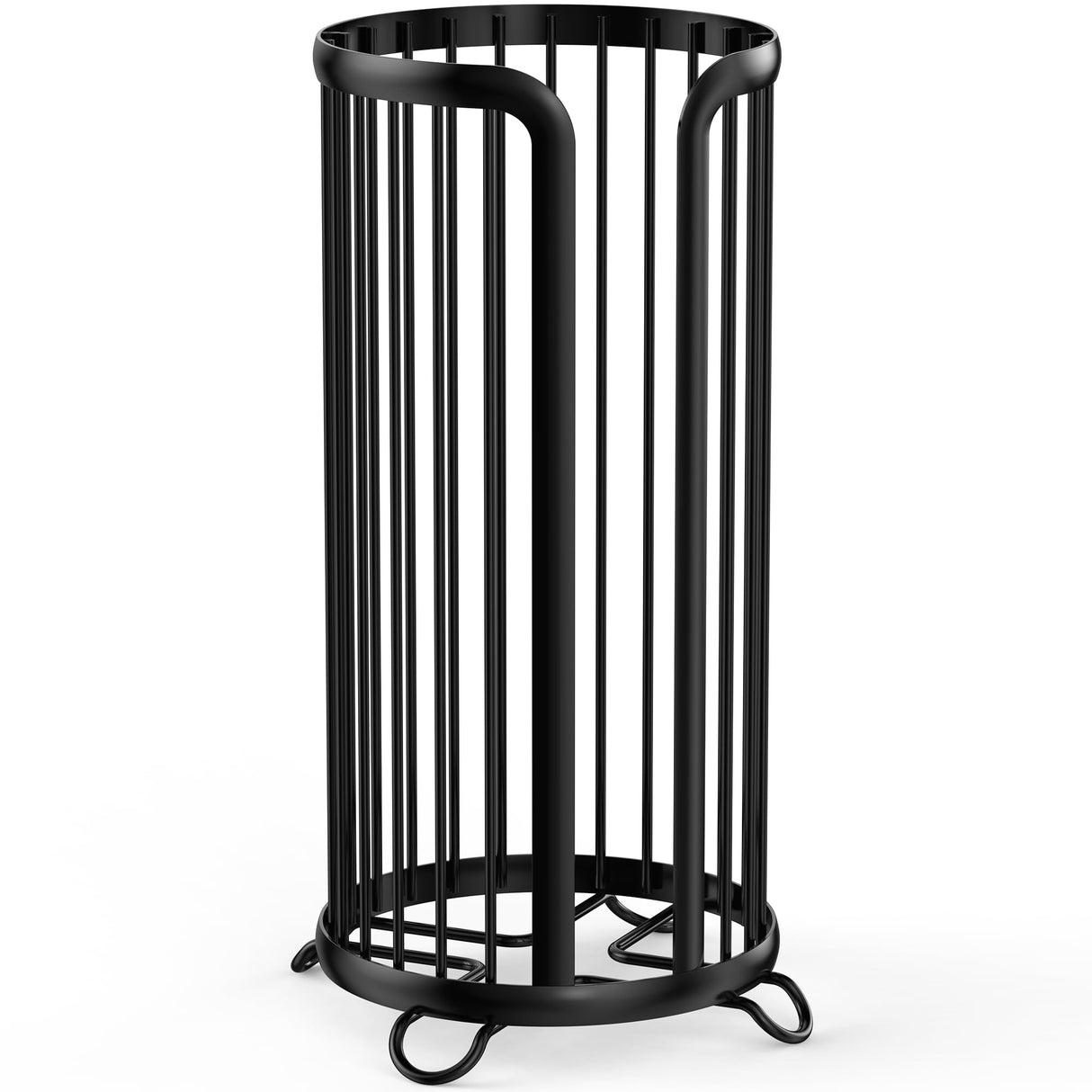 Bunoxea Toilet Paper Holder Stand, Freestanding Toilet Paper Storage,Black
