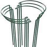 HiGift Plant Support Stakes, 6 Pack Metal Peony Cages and Supports, Garden Stakes Plant Support Cage, Large Plant Support Ring for Outdoor Indoor Snake Plant Peony Rose Flowers Vine (10" W x 15.8" H)