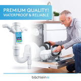 Bächlein Flexible Tubular Siphon for Kitchen Sink - Odour Trap with Double Appliance Connection - Siphon for The Kitchen Sink