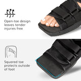 BraceAbility Post Op Shoe Foot Brace - Orthopedic Surgical Cast Shoe for Broken Toes, Injured Foot Protection, Stress Fracture Recovery Medical Boot for Men - FSA HSA Eligible (L - Male)