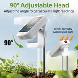 KGLLIFE 6-in-1 Soil Test Kit, pH/Humidity/Moisture/Temperature/Conductivity/Illuminance Soil Meter for Indoor & Outdoor, Soil Tester with Bluetooth Connectivity, Garden Tools for Plant Lover