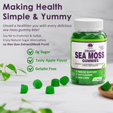 (2 Pack) Sea Moss Gummies - Irish Sea Moss Gummies for Adults & Kids - Advanced Superfood Seamoss Supplement with Organic Bladderwrack & Burdock Root Extract，ACV for Daily Immune, Gut Cleanse, Vegan