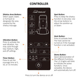 Snailax Back Massager with Heat,Shiatsu Massage Seat Cushion,8 Flexible Nodes for Full Back Massage Chair Pad,Chair Massager for Office,Gifts