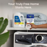 Truly Free Laundry Wash Detergent for Sensitive Skin, Gentle & Safe for Baby Clothes | Plant-Based, Natural Ingredients | Unscented | Include 1 Refillable Bottle (50 Loads)