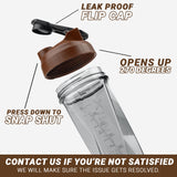 HELIMIX 2.0 Vortex Blender Shaker Bottle Holds upto 28oz | No Blending Ball or Whisk | USA Made | Portable Pre Workout Whey Protein Drink Shaker Cup | Mixes Cocktails Smoothies Shakes | Top Rack Safe