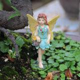 BangBangDa Miniature Fairy Garden Accessories Outdoor - Garden Small Fairies Figurines Kit Fairy House Table Chair Set Birthday Gardening Gifts for Girl Boy Mother Girlfriend
